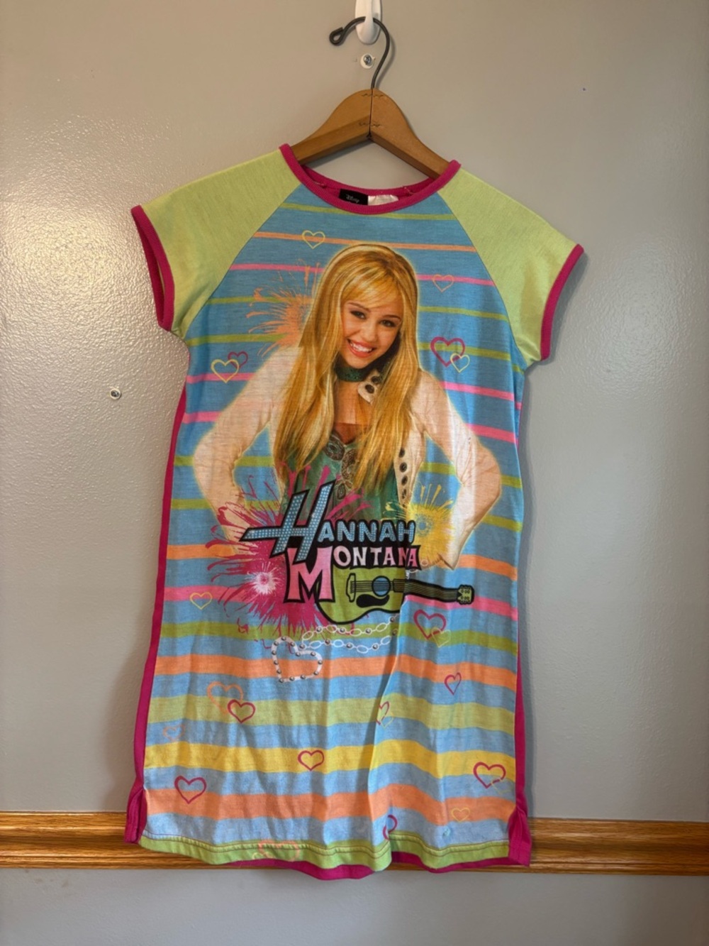 Disney Hannah Montana Y2K EARLY 2000’s nightie pj gown 10/12